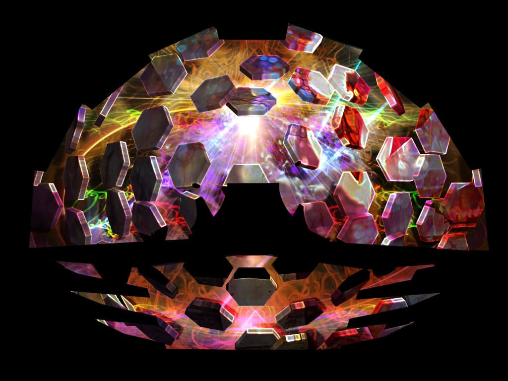 Hexagonal projection art