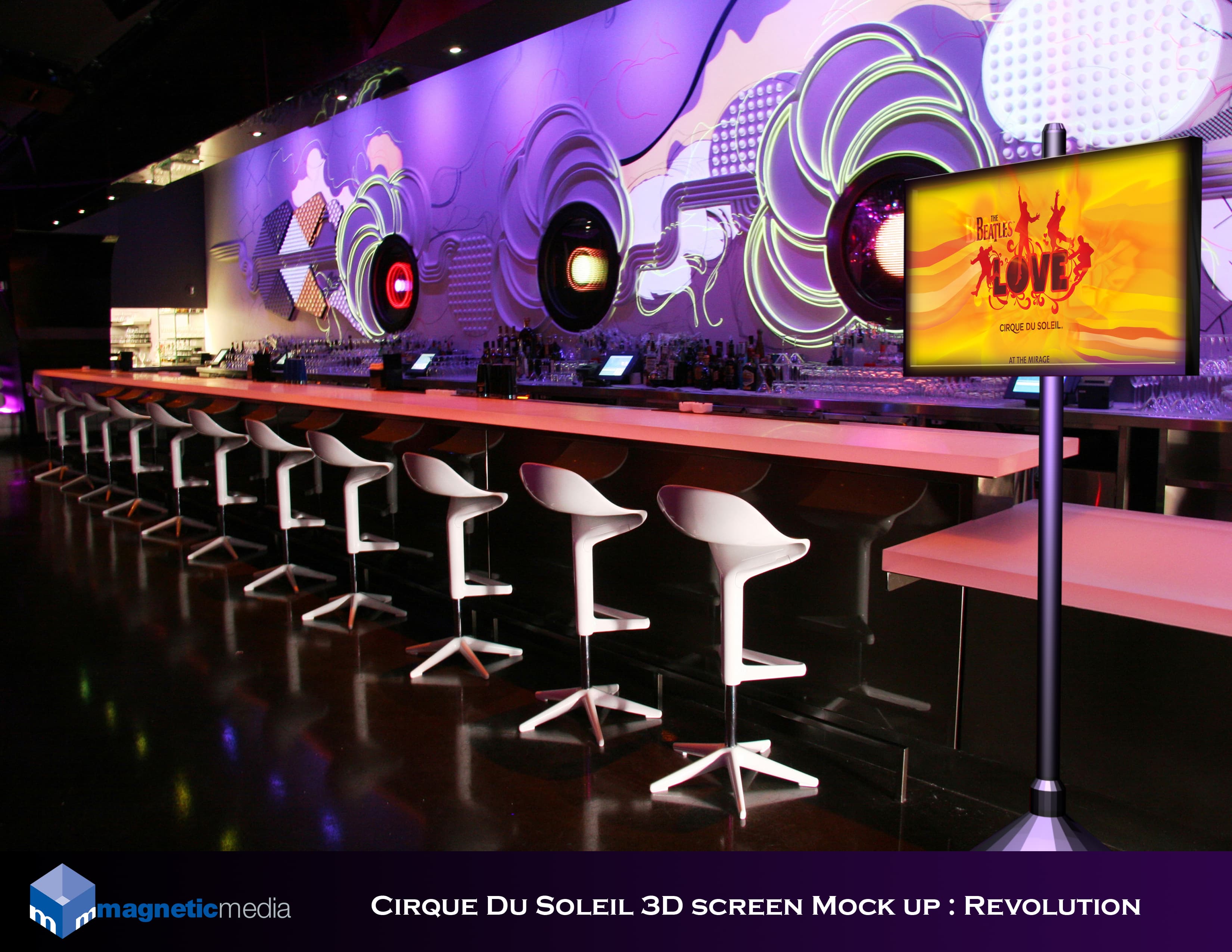 Cirque Du Soleil screen mockup