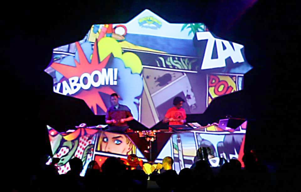 Pop art stage design